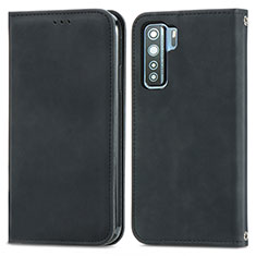 Coque Portefeuille Livre Cuir Etui Clapet S04D pour Huawei Nova 7 SE 5G Noir