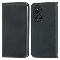 Coque Portefeuille Livre Cuir Etui Clapet S04D pour Huawei Nova 9 Noir