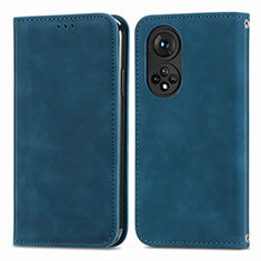 Coque Portefeuille Livre Cuir Etui Clapet S04D pour Huawei Nova 9 Pro Bleu