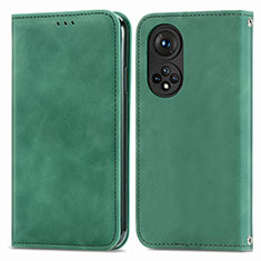 Coque Portefeuille Livre Cuir Etui Clapet S04D pour Huawei Nova 9 Pro Vert