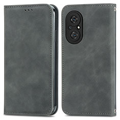 Coque Portefeuille Livre Cuir Etui Clapet S04D pour Huawei Nova 9 SE Gris