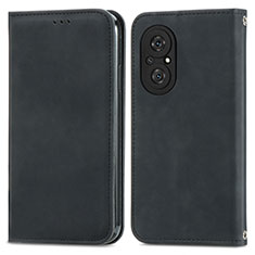 Coque Portefeuille Livre Cuir Etui Clapet S04D pour Huawei Nova 9 SE Noir