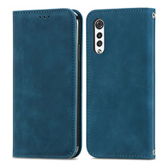 Coque Portefeuille Livre Cuir Etui Clapet S04D pour LG Velvet 2 Pro Bleu