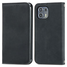 Coque Portefeuille Livre Cuir Etui Clapet S04D pour Motorola Moto Edge 20 Lite 5G Noir