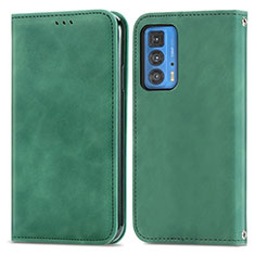 Coque Portefeuille Livre Cuir Etui Clapet S04D pour Motorola Moto Edge 20 Pro 5G Vert