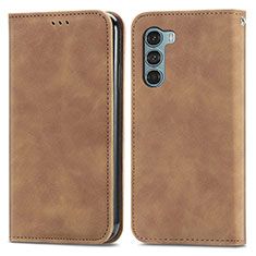 Coque Portefeuille Livre Cuir Etui Clapet S04D pour Motorola Moto Edge S30 5G Marron