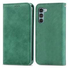 Coque Portefeuille Livre Cuir Etui Clapet S04D pour Motorola Moto Edge S30 5G Vert