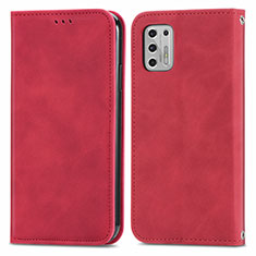 Coque Portefeuille Livre Cuir Etui Clapet S04D pour Motorola Moto G Stylus (2021) Rouge