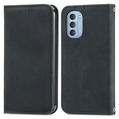 Coque Portefeuille Livre Cuir Etui Clapet S04D pour Motorola Moto G51 5G Noir