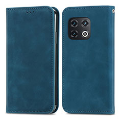 Coque Portefeuille Livre Cuir Etui Clapet S04D pour OnePlus 10 Pro 5G Bleu