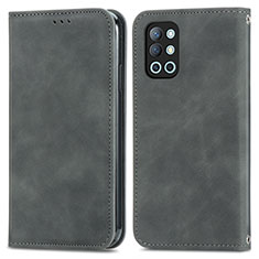 Coque Portefeuille Livre Cuir Etui Clapet S04D pour OnePlus 9R 5G Gris