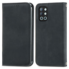 Coque Portefeuille Livre Cuir Etui Clapet S04D pour OnePlus 9R 5G Noir