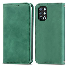 Coque Portefeuille Livre Cuir Etui Clapet S04D pour OnePlus 9R 5G Vert