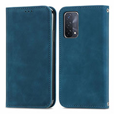 Coque Portefeuille Livre Cuir Etui Clapet S04D pour OnePlus Nord N200 5G Bleu