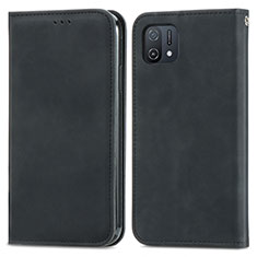 Coque Portefeuille Livre Cuir Etui Clapet S04D pour Oppo A16e Noir