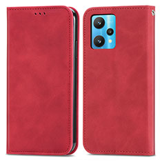 Coque Portefeuille Livre Cuir Etui Clapet S04D pour Realme 9 5G Rouge