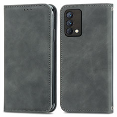 Coque Portefeuille Livre Cuir Etui Clapet S04D pour Realme GT Master 5G Gris