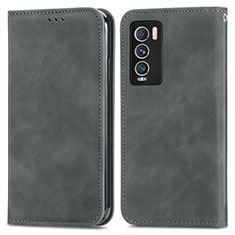 Coque Portefeuille Livre Cuir Etui Clapet S04D pour Realme GT Master Explorer 5G Gris