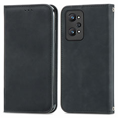 Coque Portefeuille Livre Cuir Etui Clapet S04D pour Realme GT Neo 3T 5G Noir