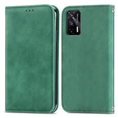 Coque Portefeuille Livre Cuir Etui Clapet S04D pour Realme GT Neo 5G Vert