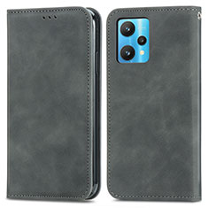 Coque Portefeuille Livre Cuir Etui Clapet S04D pour Realme Narzo 50 Pro 5G Gris