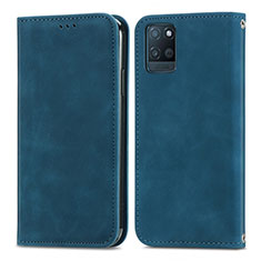 Coque Portefeuille Livre Cuir Etui Clapet S04D pour Realme V11s 5G Bleu