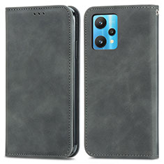 Coque Portefeuille Livre Cuir Etui Clapet S04D pour Realme V25 5G Gris