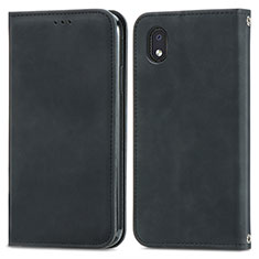 Coque Portefeuille Livre Cuir Etui Clapet S04D pour Samsung Galaxy A01 Core Noir