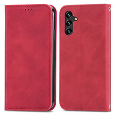 Coque Portefeuille Livre Cuir Etui Clapet S04D pour Samsung Galaxy A04s Rouge