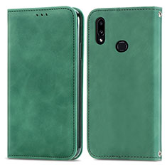 Coque Portefeuille Livre Cuir Etui Clapet S04D pour Samsung Galaxy A10s Vert