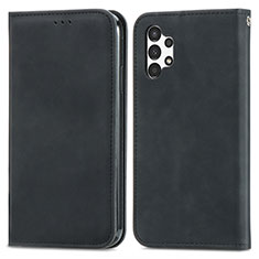 Coque Portefeuille Livre Cuir Etui Clapet S04D pour Samsung Galaxy A13 4G Noir