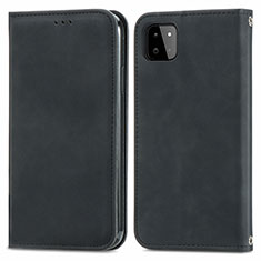 Coque Portefeuille Livre Cuir Etui Clapet S04D pour Samsung Galaxy A22 5G Noir