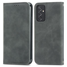 Coque Portefeuille Livre Cuir Etui Clapet S04D pour Samsung Galaxy A25 5G Gris