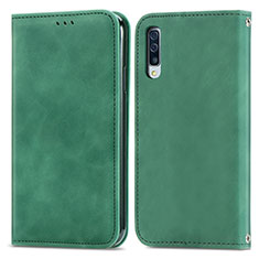 Coque Portefeuille Livre Cuir Etui Clapet S04D pour Samsung Galaxy A30S Vert