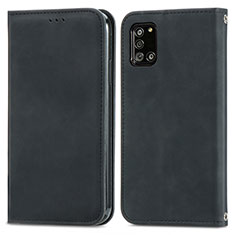 Coque Portefeuille Livre Cuir Etui Clapet S04D pour Samsung Galaxy A31 Noir