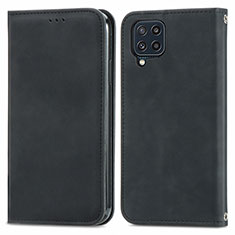 Coque Portefeuille Livre Cuir Etui Clapet S04D pour Samsung Galaxy M32 4G Noir