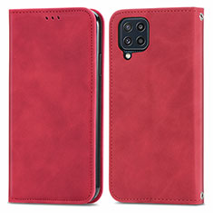 Coque Portefeuille Livre Cuir Etui Clapet S04D pour Samsung Galaxy M32 4G Rouge