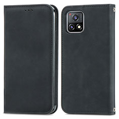 Coque Portefeuille Livre Cuir Etui Clapet S04D pour Vivo iQOO U3 5G Noir