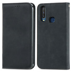 Coque Portefeuille Livre Cuir Etui Clapet S04D pour Vivo Y11 Noir