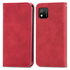 Coque Portefeuille Livre Cuir Etui Clapet S04D pour Wiko Y52 Rouge