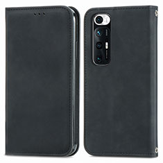 Coque Portefeuille Livre Cuir Etui Clapet S04D pour Xiaomi Mi 10S 5G Noir