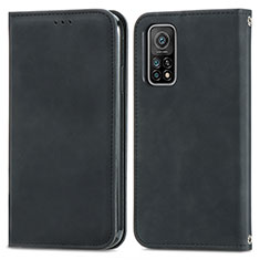 Coque Portefeuille Livre Cuir Etui Clapet S04D pour Xiaomi Mi 10T 5G Noir