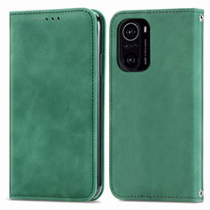 Coque Portefeuille Livre Cuir Etui Clapet S04D pour Xiaomi Mi 11i 5G Vert