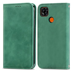 Coque Portefeuille Livre Cuir Etui Clapet S04D pour Xiaomi POCO C31 Vert