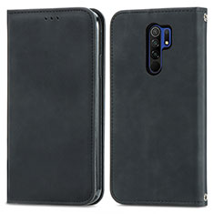 Coque Portefeuille Livre Cuir Etui Clapet S04D pour Xiaomi Poco M2 Noir