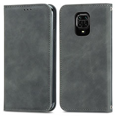 Coque Portefeuille Livre Cuir Etui Clapet S04D pour Xiaomi Poco M2 Pro Gris