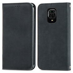 Coque Portefeuille Livre Cuir Etui Clapet S04D pour Xiaomi Poco M2 Pro Noir