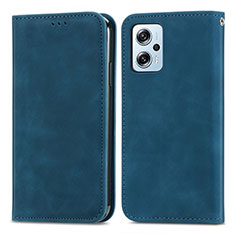 Coque Portefeuille Livre Cuir Etui Clapet S04D pour Xiaomi Poco X4 GT 5G Bleu