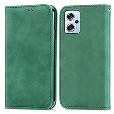 Coque Portefeuille Livre Cuir Etui Clapet S04D pour Xiaomi Poco X4 GT 5G Vert