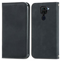 Coque Portefeuille Livre Cuir Etui Clapet S04D pour Xiaomi Redmi 10X 4G Noir